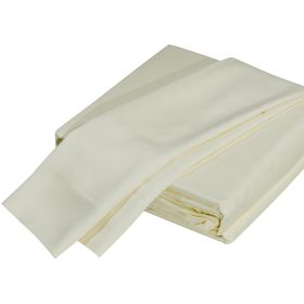 Premium Silky Soft 100% Tencel Lyocell Derived from Eucalyptus 4-Piece Sheet Set, Oeko-TEX Certified, Queen - Cr√®me