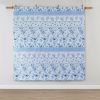 5 Pcs Floral Striped Comforter Set(Full/Queen)