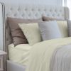Premium Silky Soft 100% Tencel Lyocell Derived from Eucalyptus 4-Piece Sheet Set, Oeko-TEX Certified, Queen - Cr√®me