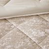4 Pcs Velvet Comforter Set with Throw Pillow(Twin/Twin XL)