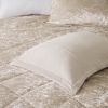 4 Pcs Velvet Comforter Set with Throw Pillow(Twin/Twin XL)