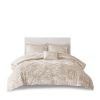 4 Pcs Velvet Comforter Set with Throw Pillow(Twin/Twin XL)