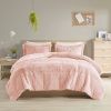 Shaggy Long Fur Comforter Mini Set
