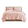 Shaggy Long Fur Comforter Mini Set